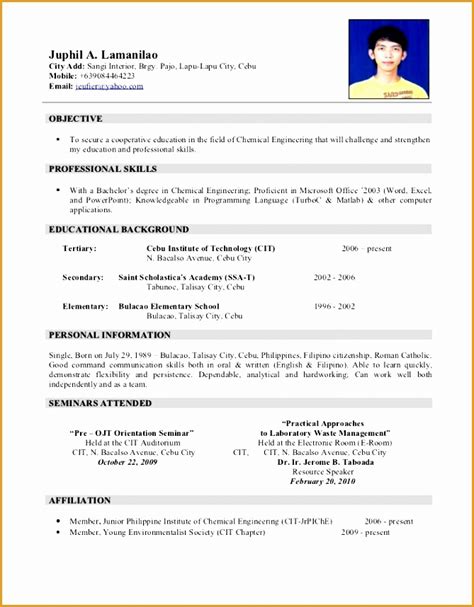 resume format philippines 2021|Free printable resume templates you can customize.